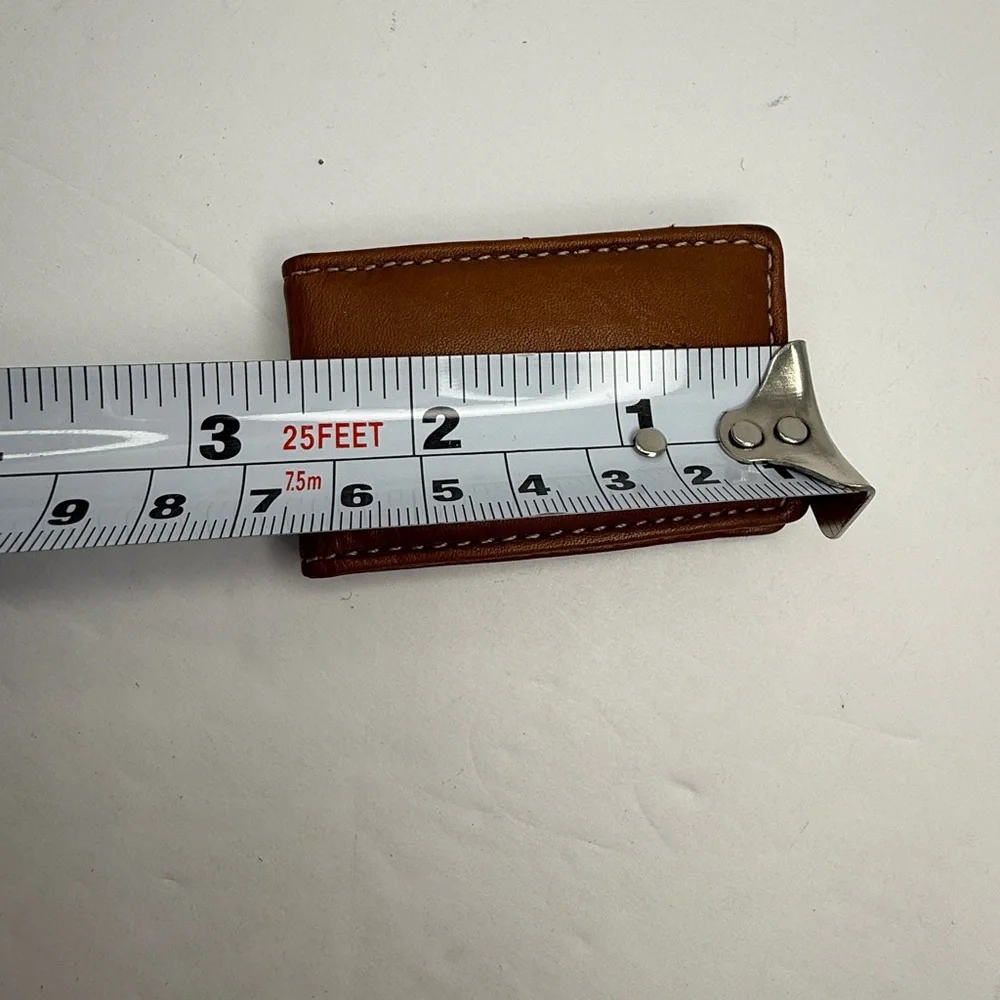 Tommy Hilfiger Money Clip Men's Leather Magnetic Embroidered Logo - Picture 4 of 4